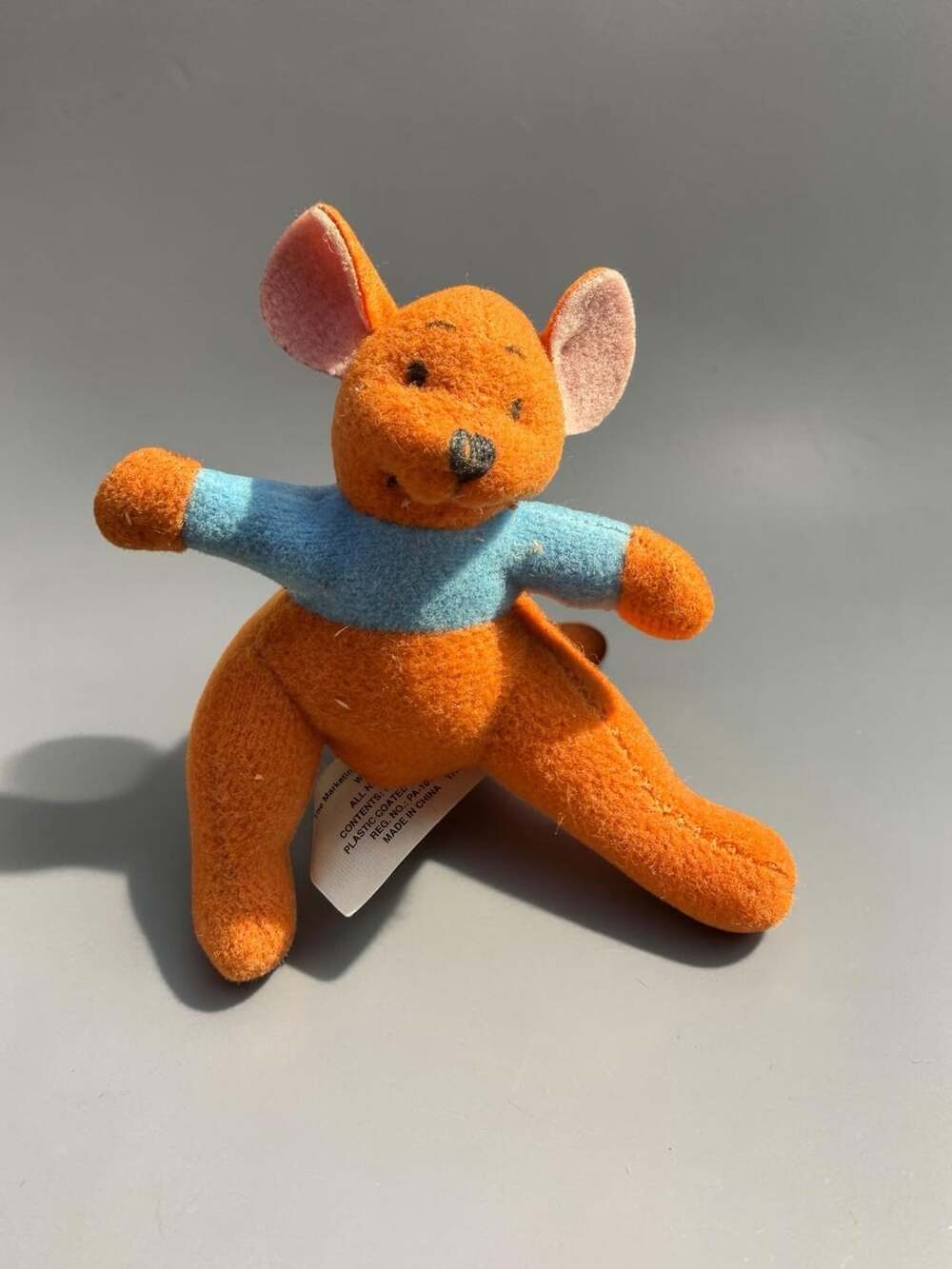 Winnie The Pooh Roo Kangaroo Plush Toy 2.5 Inches Tall Disney McDonalds